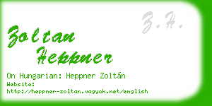 zoltan heppner business card